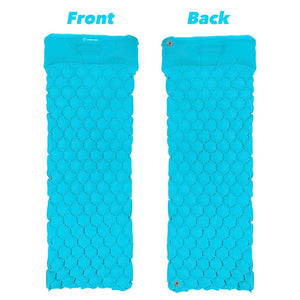 Inflatable Sleeping Pad Camping Mat With Pillow