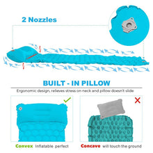 Load image into Gallery viewer, Inflatable Sleeping Pad Camping Mat With Pillow
