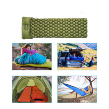 Load image into Gallery viewer, Inflatable Sleeping Pad Camping Mat With Pillow
