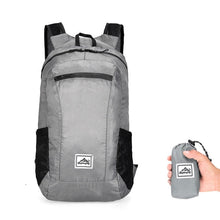 Load image into Gallery viewer, Lightweight, portable, fold-able backpack with waterproof folding bag.
