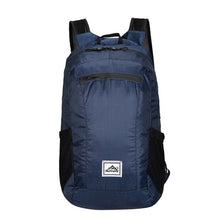 Load image into Gallery viewer, Lightweight, portable, fold-able backpack with waterproof folding bag.
